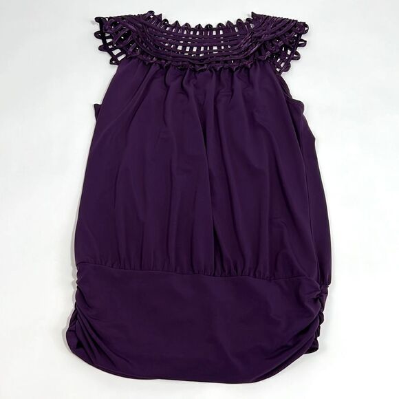 Perseption Concepts Plum Dress Shirt - Picture 6 of 6